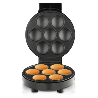 Mini Cake Pop Maker 7 Holes Octopus Balls Takoyaki Maker Belgian Bubble Waffle Machine Non-Stick Mini Waffle Makers