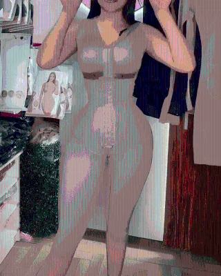 3-Rows Hook Eye Sleeveless Mid-Length Full-Body Shapewear