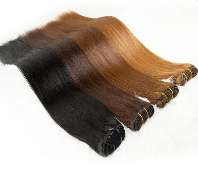 3 Bundles Synthetic Hair Extensions 20" 22" 24" ACCA Natural Yaki Straight Hair Bundles for Black Women