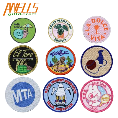 Personalized Embroidered Eco-Friendly Iron-On Badge Twill Patch Text/Logo Decorative Applique Fashion Clothing Bags Outdoor Gear