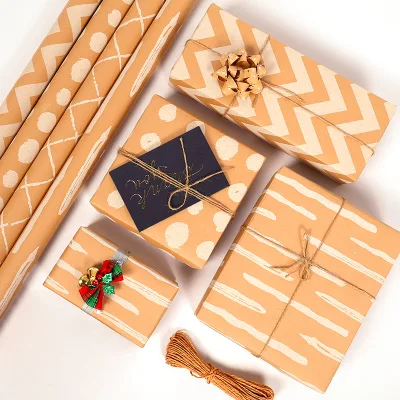 Brown Kraft Paper Christmas Holiday Simple Atmosphere Gift Packaging