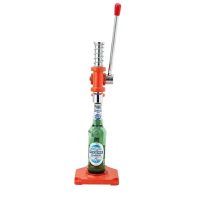 Manual Aluminum Cap Capper Multi-Use Sealer for Plastic Bottles, Water Jars & Tin Cans, Sturdy Metal Build Handles Daily Use