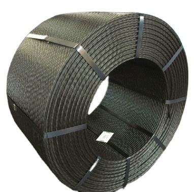 Wholesale 15.24mm High Tensile 1898Mn/m2 Steel Strand 7-Wires PC Strand