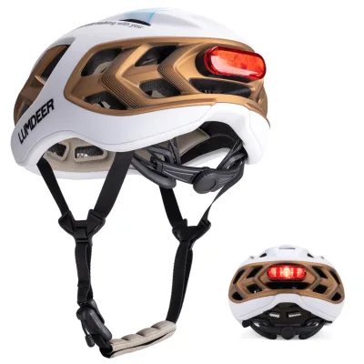 High Quality Adult Cycling Helmet Super Light Excellent Ventilation Patent Design Bicycle Helmet Magnetic Taillights Bike Helmet