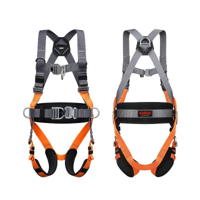 5-Point Full Body Fall Safety Harness Overhead Work Equipment  Lanyard for Roofing & Tower Climbing Fall Protection