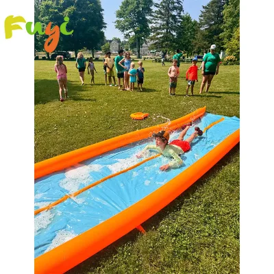Factory Direct Commercial Custom Yellow Blue Inflatable Water Park Slide Color Inflatable High Quality for Water Park Using