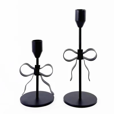 Black Iron Candlesticks Wedding Decoration