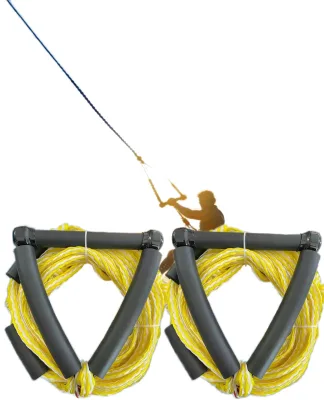 IDAOVLAI Anti-UV Hollow Braided PP/PE Material Wakeboard Rope 8mm Water Ski Tube with Handle 1 Person Unisex