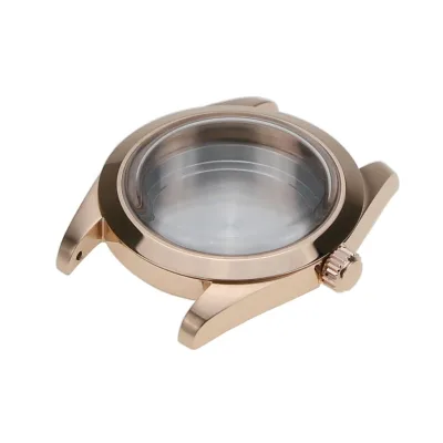 316L Stainless Steel Factory Price Fit NH35 NH36 Movement 38mm With Top Hat Glass Pilot Bezel 007 Slim Thin Watch Case