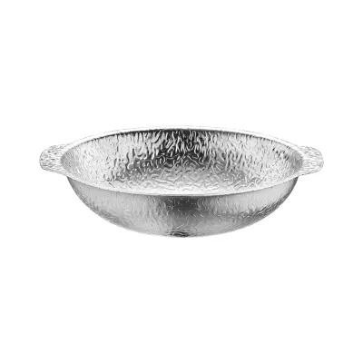 Japanese-Style Snowflake Pattern Double Boiler Elegant Dry Pot with Unique Design