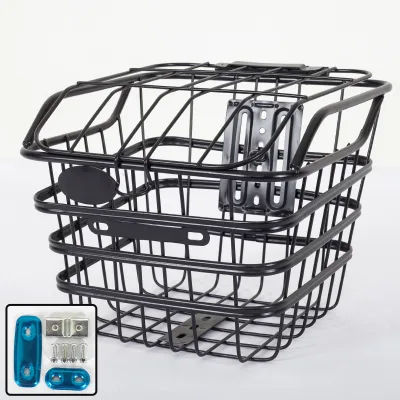 High Quality Bicycle Basket Steel Rear Frame Dog Bike Basket Shopping Cart Storage Bicycle Front Basket