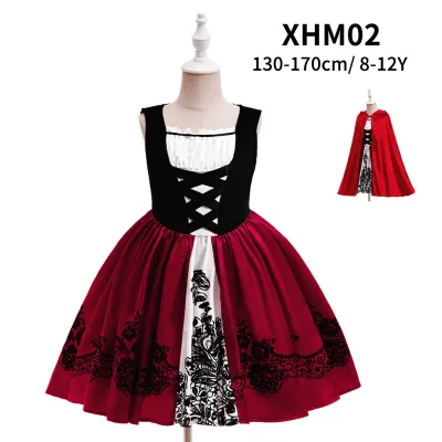 Odd Little Queen Halloween Carnival Fairy Cosplay Costume for Children Featuring Elegant Dresses and Echo Character Type