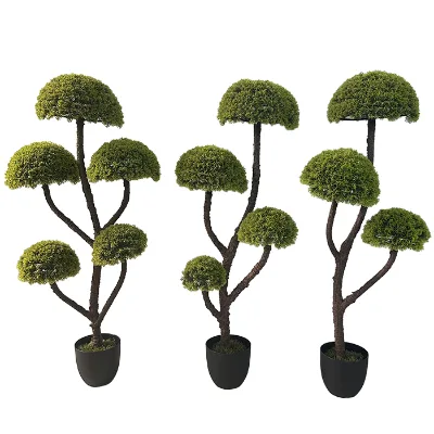 90 Cm-120 cm Real Touch Plastic Artificial Potted Trees Artificial Plants Look Lifelike