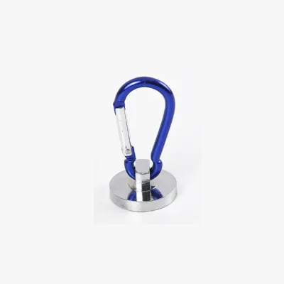 Permanent Strong Magnetic Net Release Clip Hanging Holder Aluminium Carabiner Single Keychain Hook