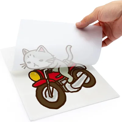 A4 Size 100 Pcs/Bags Instant Peel DTF Matte Film Heat Transfer for Small Desktop Printer for Textile Application