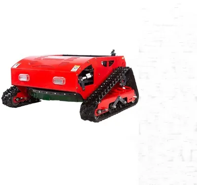 EXW Price Remote Monitoring Lawn Mower with 16HP Gasoline Engine and Rubber Tracks 80cm Working Width