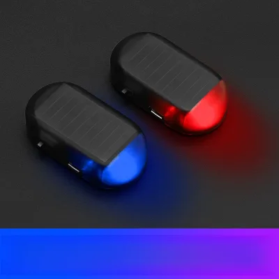 The New LED Anti-theft Decorative Color Lights Solar Anti-theft Warning Light