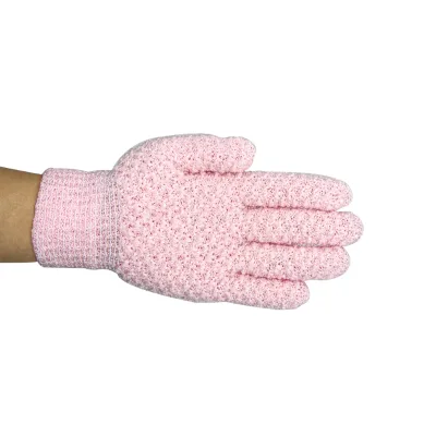 Nylon Sponge Loofah Body Gloves Exfoliating Bath Shower Scrub Gloves Made with Chemical Ingredients