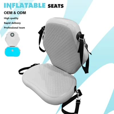 Portable Outdoor Inflatable Kayak Seat Cushion Foldable Kayak Seat with EVA