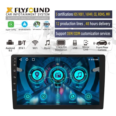 Flysonic Customized 10.1 Inch Multifunctional Full Touch MP5 Car Video Player Strong R & D Capabilities for OEM & ODM Car Radio