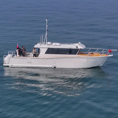 New 14m/48ft Outboard Engine Recreational Aluminum Leisure Cabin Speed Fishing Boat for Sale