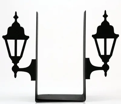 Modern Design Swana Interstellar Bookends Metal Street Light Shape Geometry Handicraft Architecture Promotional Item