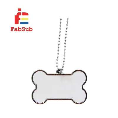 Stainless Steel Sublimation Customized Name Metal Dog Tag DIY Logo ID Dog Name Tag for Sublimation