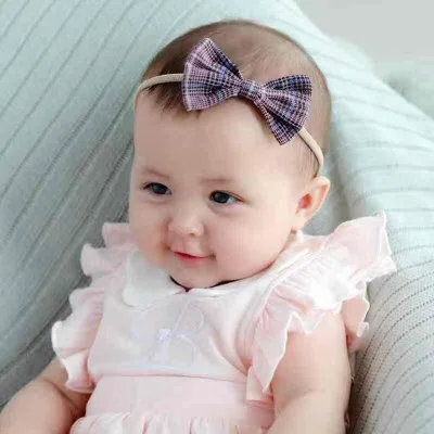 Headband Elastic Nylon Handmade Baby Headbands and Bows With Headband Packaging Cards
