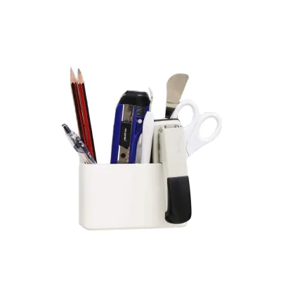 Office Magnetic Marker Holder with Eraser Storage Organizer Plastic Tray Pen Holder