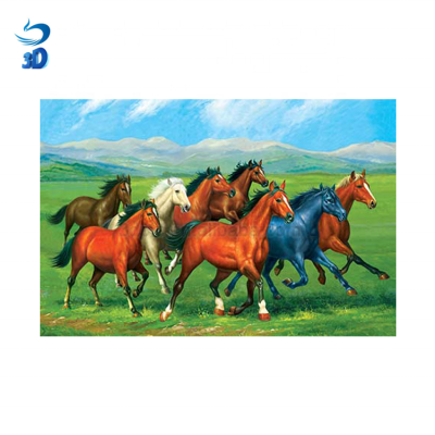 40x60cm 3d Lenticular Picture 3d Effect Picture Horse Picture for Sales