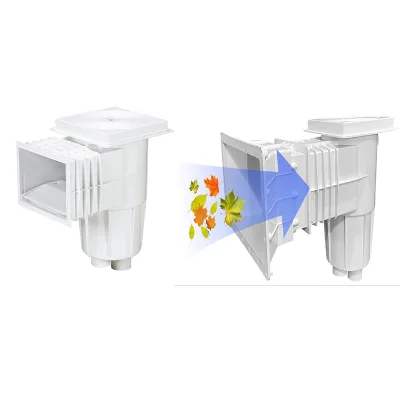 White ABS&PVC Pool Surface Basket Leaf Skimmer with 150L/min Flow Rate for Concrete & Vinyl Pools SWINDON SW-1096