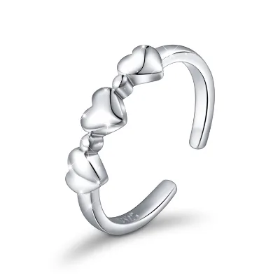 Factory Wholesale Cheap 925 Sterling Silver Adjustable Open Toe Rings