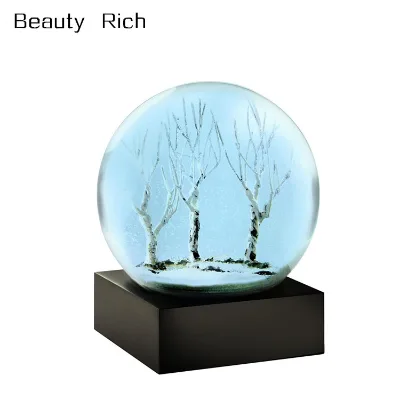 Blue Winter Snow Globe