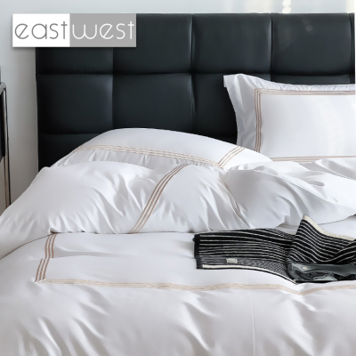 EastWest luxury five star hotel flat sheets cotton 100%