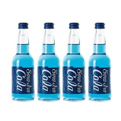 310ml Japanese Soft Bottled Soda Japan Limited Cola Blue Seasalt Carbonated Drinks