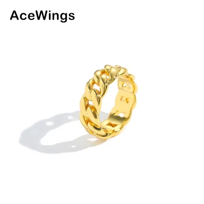 R076 7mm Fashionable Brass Unisex Ring with Trendy Link Eternity Inlay for Parties or Gifts ODM Man and Women's Jewelry