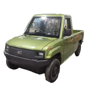 4X4 4wd Mini Truck Pickup with Flat for Sale Custom Chinese Double Cabin Mini Small Ev Pick up Truck With Cargo Delivery Box