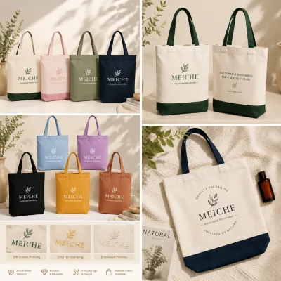 Wholesale Blank OEM Heavy Duty Cotton Shopping Bag with logo Printed