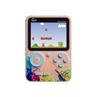 G5 Handheld Video Game Console 3.0" Mini Portable Game Player 500 Games Color Display 1000mAh Battery Support Double Gaming Kids