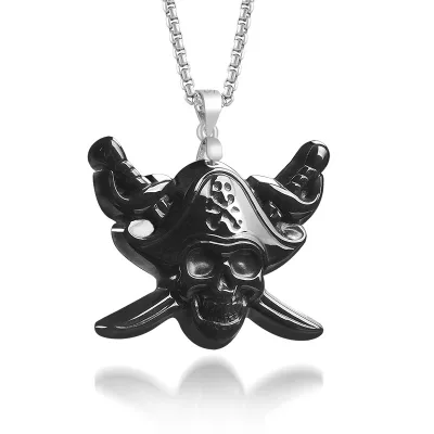 Natural Burmese A-grade Jadeite Skull Pendant Ethnic Style Waxy Jade S925 Silver Inlay for Both Men Women Party Domestic