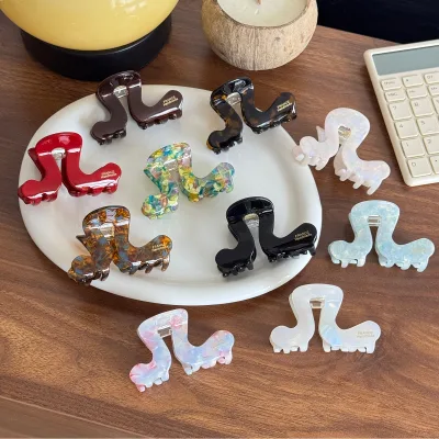Wholesale New Design Simple Geometry Shape Clip Hair Claw Fashionable Acetate Hair Claw for Ladies and Sweet Girls