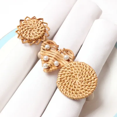50PCS Bling Heart Shaped Napkin Rings Wedding Napkin Holders
