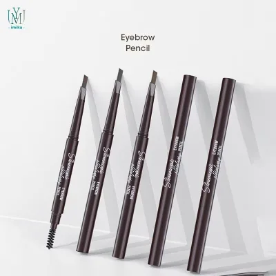 Double-headed Triangle 3D Multi-effect Eyebrow Pencil, Natural Silky Waterproof Rendering Eyebrow Pen