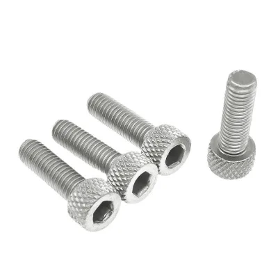 Custom Wholesale M5 M6 M8 Knurled Thumb Screws Bolts Titanium Material Screw Spy Camera Titanium Screw