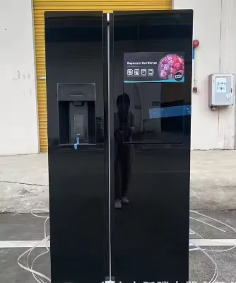 606L Large Capacity Door Opening Inverter Refrigerator with Glass Panel  Cooling Function for Water Dispenser Make Ice Cubes