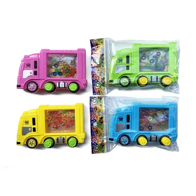 Wholesale Plastic Mini Handheld Water Game Toy Cargo Truck Ring Toss Game for Kids Promotional Gifts