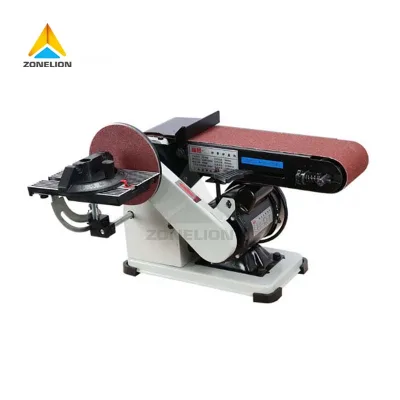 Solid Cast Iron Base Anti Vibration Stable Running Reduce Working Noise Long Time Continuous Operation Belt Disc Sander