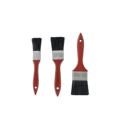 Durable Red Plastic Handle Paint Brush Pig Hair Synthetic Fiber Blended Bristle High Cost Performance No Shedding Wall Brush