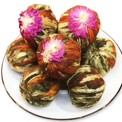 High Quality Organic Pu Er Mixed Scented Tea Healthy and Flavorful Blended Blooming Tea Available in Wholesale