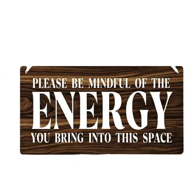 Inspirational Zen Positive Affirmations Rustic Rectangle Wood Wall Art for Meditation Room Home Office Bathroom Bedroom Decor